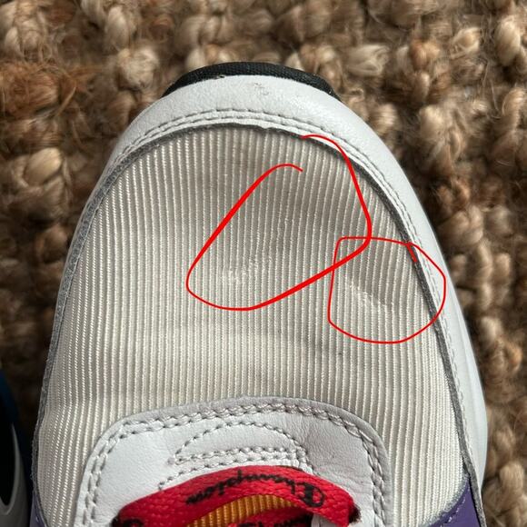 Champion Mens Sneakers with Red and Purple Accents-US9.5 - Picture 10 of 11